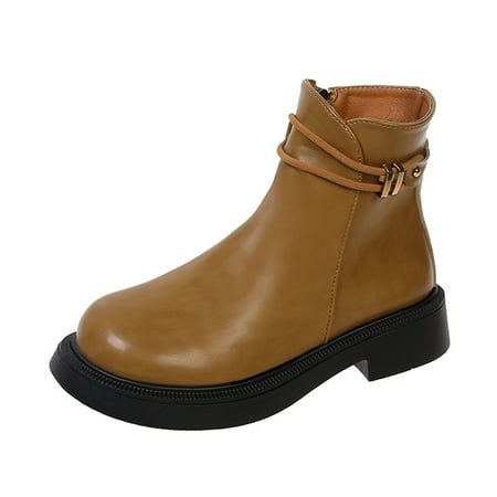 Stamzod Clearance Womens Fashion Solid Boots Zipper Women Round Toe Midheel Heel Boots Shoes 
Stamzod Clearance Womens Fashion Solid Boots Zipper Women Round Toe Midheel Heel Boots Shoes
