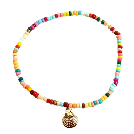 Colorful Foot Chain Manual Beach Anklet Chains Hawaiian Alloy Shell Foot Chain for Woman (Colorful)
Colorful Foot Chain Manual Beach Anklet Chains Hawaiian Alloy Shell Foot Chain for Woman (Colorful)