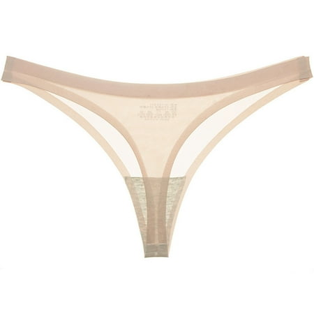 Womens Sexy Low Rise Ice Silk Thongs Underwear Seamless No Show Lingerie G-String Stretchy Solid Color Yoga Sport Briefs
Womens Sexy Low Rise Ice Silk Thongs Underwear Seamless No Show Lingerie G-String Stretchy Solid Color Yoga Sport Briefs