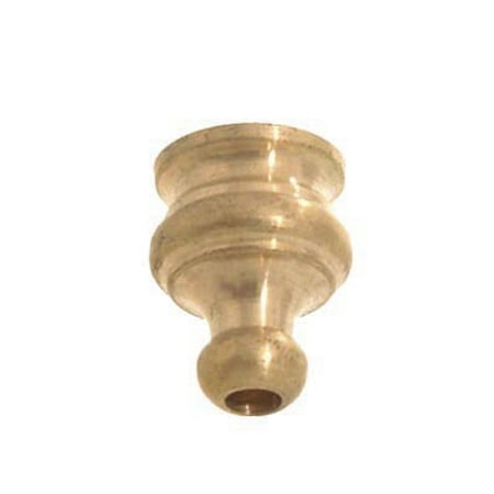 B&P Lamp® 5/8 Ht. Brass Knob W/Hole For #6 Bead Chain Tap 1/8F