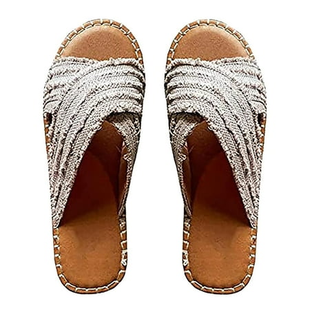 YanHoo Women s Flat Sandals Roman Vintage Cross Strap Open Toe Slip-on Sandal Summer Casual Comfortable Slippers for Beach Holiday
YanHoo Women s Flat Sandals Roman Vintage Cross Strap Open Toe Slip-on Sandal Summer Casual Comfortable Slippers for Beach Holiday