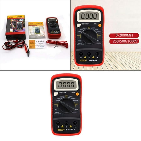 Insulation Resistance Tester 250V/500V/1000V Meter Megohmmeter BM500A