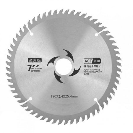 Carbide Circular Saw Blade Round Cutting Disc for Cutting Wood Woodworking Tools 7 Inch60T
Carbide Circular Saw Blade Round Cutting Disc for Cutting Wood Woodworking Tools 7 Inch60T