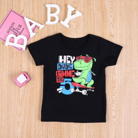 Uccdo Toddler Boys Casual Short Sleeve Dinosaur T-shirts Top Kids Crewneck Tee Blouse Pullover 1-6T
Uccdo Toddler Boys Casual Short Sleeve Dinosaur T-shirts Top Kids Crewneck Tee Blouse Pullover 1-6T