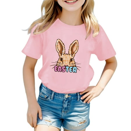 Girls Spring/Summer Casual Short Sleeved T Shirt Easter Bunny Printed Round Neck Comfortable Children s Clothing
Girls Spring/Summer Casual Short Sleeved T Shirt Easter Bunny Printed Round Neck Comfortable Children s Clothing