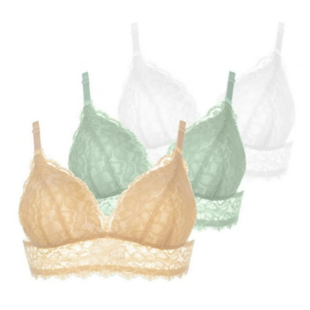 Xmarks Women s Lace Nursing Ultra-Soft and Breathable Wirefree Padded Breastfeeding Maternity Bralette Bra(3-Packs)
Xmarks Women s Lace Nursing Ultra-Soft and Breathable Wirefree Padded Breastfeeding Maternity Bralette Bra(3-Packs)