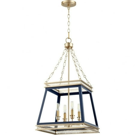 4 Light Pendant-30.5 inches Tall and 15.5 inches Wide-White/Aged Brass Finish Bailey Street Home 182-Bel-4637413
4 Light Pendant-30.5 inches Tall and 15.5 inches Wide-White/Aged Brass Finish Bailey Street Home 182-Bel-4637413