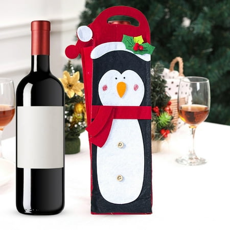 Christmas Kicthen Decor Christmas New Fabric Penguin Christmas Wine Bottle Sleeve Portable Santa Champagne Bottle Bag
Christmas Kicthen Decor Christmas New Fabric Penguin Christmas Wine Bottle Sleeve Portable Santa Champagne Bottle Bag