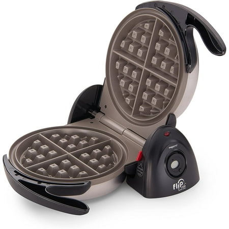 03510 Ceramic FlipSide Belgian Waffle Maker Black