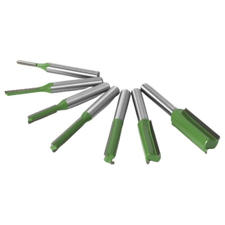 Fovolat Flush Trim Router Bits|Top Bearing Flush Trim Router Bit Set|Straight Milling Cutter Durable 6mm&1/4 Shank Flush Trim Router Bit 7 Pieces a Set