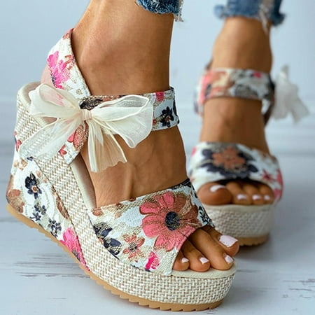 Danhjin Womens Wedge Platform Slingback Open Toe Summer Comfy High Heel Beach Sandals Fashion Women Heeled Sandals Shoes for Travelling Pool Party Wedding Outdoor
Danhjin Womens Wedge Platform Slingback Open Toe Summer Comfy High Heel Beach Sandals Fashion Women Heeled Sandals Shoes for Travelling Pool Party Wedding Outdoor