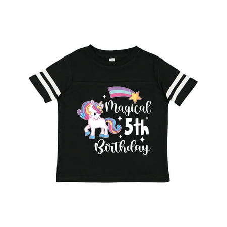 Inktastic Magical 5th Birthday Rainbow Unicorn with Star Gift Toddler Boy or Toddler Girl T-Shirt
Inktastic Magical 5th Birthday Rainbow Unicorn with Star Gift Toddler Boy or Toddler Girl T-Shirt