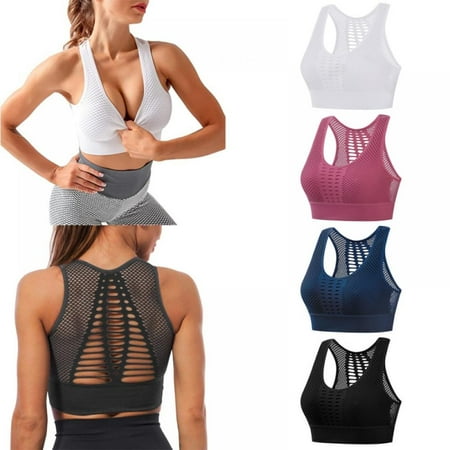 WBQ 4 Pack Sports Bra for Women High Support Mesh Open Back Breathable Workout Tops Fitness Seamless Running Yoga Bra
WBQ 4 Pack Sports Bra for Women High Support Mesh Open Back Breathable Workout Tops Fitness Seamless Running Yoga Bra