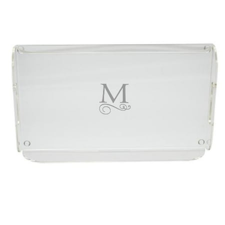 Carved Solutions Acrylic Serving Tray With Handles-Pi-Flourish-Q
