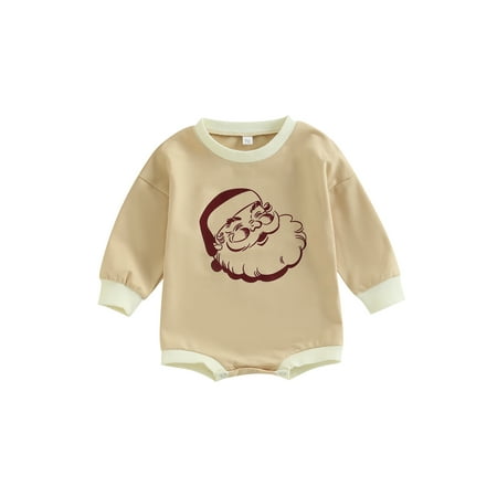 TSEXIEFOOFU Infant Baby Girls Boys Christmas Romper Santa Head Print Round Neck Long Sleeve Bodysuits
TSEXIEFOOFU Infant Baby Girls Boys Christmas Romper Santa Head Print Round Neck Long Sleeve Bodysuits