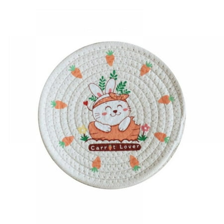 4 Pcs Easter Placemats Rabbit Printed Round Braided Place Mats for Dining Table Heat Insulation Table Mats for Kitchen 4.7 /7 /9.4 /11.8
4 Pcs Easter Placemats Rabbit Printed Round Braided Place Mats for Dining Table Heat Insulation Table Mats for Kitchen 4.7 /7 /9.4 /11.8