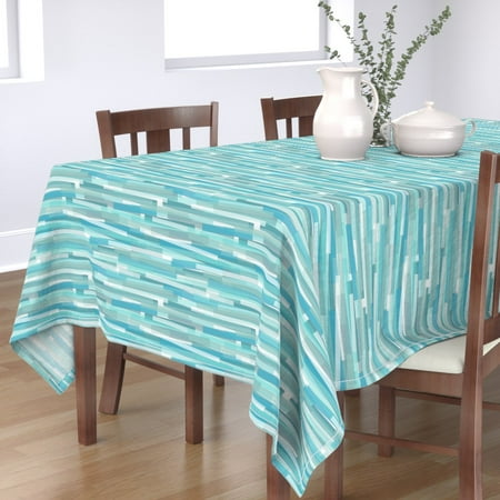 Cotton Sateen Tablecloth 70 x 120 - Stripes Blue Abstract Modern Stripe Geometric Aqua Print Custom Table Linens by Spoonflower
Cotton Sateen Tablecloth 70 x 120 - Stripes Blue Abstract Modern Stripe Geometric Aqua Print Custom Table Linens by Spoonflower