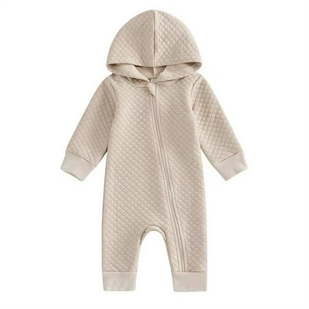 Hinvhai Toddler Baby Girls Boys Casual Hooded Jumpsuit Fall Winter Cute Soft Comfortable Long Sleeve Solid Color Hooded Jumpsuit Romper Beige 6 Months
Hinvhai Toddler Baby Girls Boys Casual Hooded Jumpsuit Fall Winter Cute Soft Comfortable Long Sleeve Solid Color Hooded Jumpsuit Romper Beige 6 Months