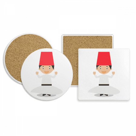 White Whirling Dervishe Cartoon Coaster Cup Mug Holder Absorbent Stone Cork Base Set
White Whirling Dervishe Cartoon Coaster Cup Mug Holder Absorbent Stone Cork Base Set