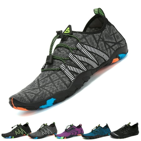 SAGUARO Womens Water Shoes Mens Aqua Shoes Quick Dry Sports Beach Swim Diving With Non-Slip Sole Gray
SAGUARO Womens Water Shoes Mens Aqua Shoes Quick Dry Sports Beach Swim Diving With Non-Slip Sole Gray