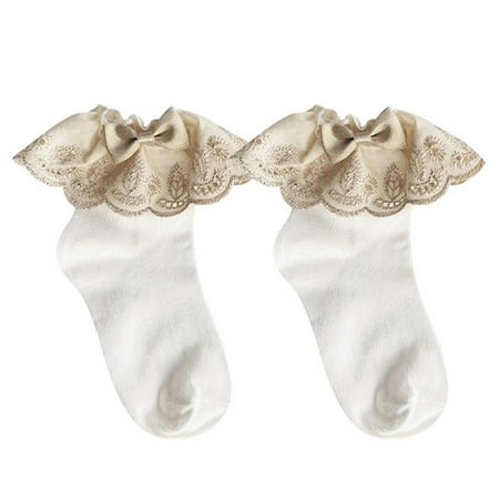 YUUZONE Kids Baby Girl Royal Style Cotton Short Ankle Socks Vintage Metallic Thread Embroidery Ruffled Lace Bow Princess Hosiery
YUUZONE Kids Baby Girl Royal Style Cotton Short Ankle Socks Vintage Metallic Thread Embroidery Ruffled Lace Bow Princess Hosiery