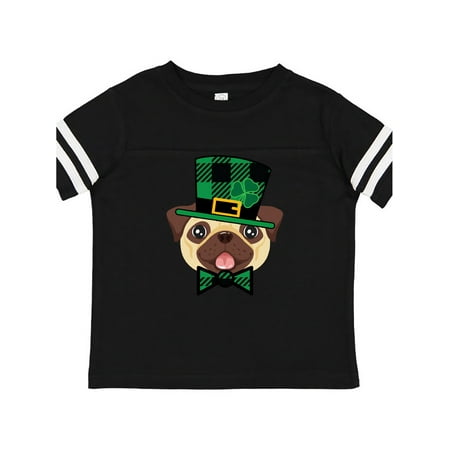 Inktastic St Patricks Outfit Pug Dog Gift Toddler Boy or Toddler Girl T-Shirt