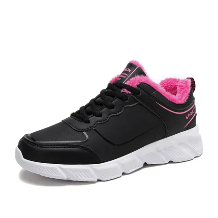 Women‘s Fleece Sneakers Solid Warm Faux Leather Waterproof Low Top Lace Up Waterproof Shoes
Women‘s Fleece Sneakers Solid Warm Faux Leather Waterproof Low Top Lace Up Waterproof Shoes