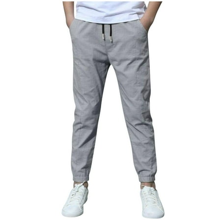 Utoimkio Clearance Little Boy Cotton Linen Casual Pants Toddler Kids Elastic Waisted Drawstring Lounge Pants Trousers for Kids 8-14 Years
Utoimkio Clearance Little Boy Cotton Linen Casual Pants Toddler Kids Elastic Waisted Drawstring Lounge Pants Trousers for Kids 8-14 Years