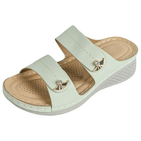 Summer New Comfortable Anti Slip Slope Heel Thick Sole Shoes Water Diamond Hollow Sandals Slippers For Women
Summer New Comfortable Anti Slip Slope Heel Thick Sole Shoes Water Diamond Hollow Sandals Slippers For Women