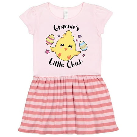 Inktastic Happy Easter Grannie s Little Chick Gift Toddler Girl Dress