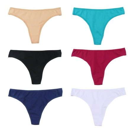 Seamless Thong For Women Thong Underwear No Show Soft G-String Low Waist T-Back Thong Panties Multiplecolor 6 Pack
Seamless Thong For Women Thong Underwear No Show Soft G-String Low Waist T-Back Thong Panties Multiplecolor 6 Pack
