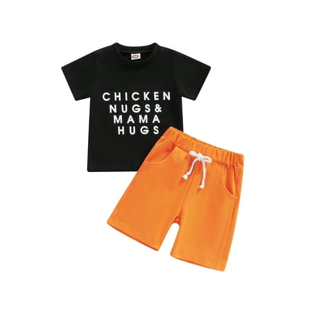 Toddler Boy Summer Clothes Set Short Sleeve Crew Neck Letter Print T-Shirt + Elastic Waist Solid Shorts
Toddler Boy Summer Clothes Set Short Sleeve Crew Neck Letter Print T-Shirt + Elastic Waist Solid Shorts
