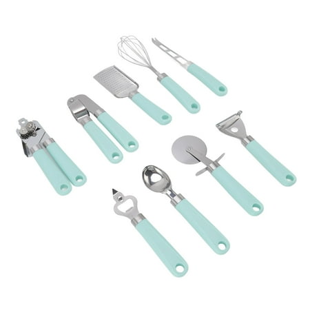 Qiilu 9 Pcs Kitchen Gadget Set Cyan Plastic Handle Stainless Steel Household Egg Beater Kitchen Utensils Tools Set
Qiilu 9 Pcs Kitchen Gadget Set Cyan Plastic Handle Stainless Steel Household Egg Beater Kitchen Utensils Tools Set