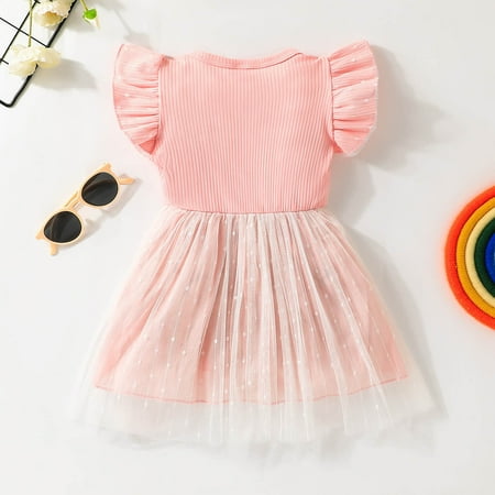 Aayomet Flower Girl Dress Toddler Girls Fly Sleeve Dresses Kids Rainbow Printed Tulle Princess Dress Pink 3-4 Years
Aayomet Flower Girl Dress Toddler Girls Fly Sleeve Dresses Kids Rainbow Printed Tulle Princess Dress Pink 3-4 Years