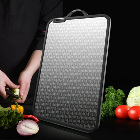 Double-Sided Stainless Steel Cutting Boards Easy Cleaning Thickening Chopping Board for Cheese Vegetables Fruits
Double-Sided Stainless Steel Cutting Boards Easy Cleaning Thickening Chopping Board for Cheese Vegetables Fruits