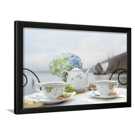 Dream Cafe Golden Gate Bridge #11 Framed Print Wall Art By Alan Blaustein