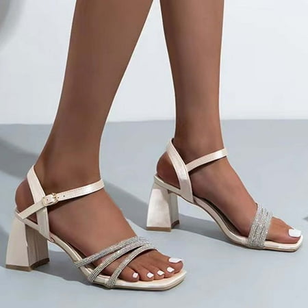 Pejock Summer Sandals Savings Clearance 2023! Women s Chunk Low Heel Pump Sandals Women s Casual Square Head Sandals Middle Heel Solid Color Buckle Sandals
Pejock Summer Sandals Savings Clearance 2023! Women s Chunk Low Heel Pump Sandals Women s Casual Square Head Sandals Middle Heel Solid Color Buckle Sandals
