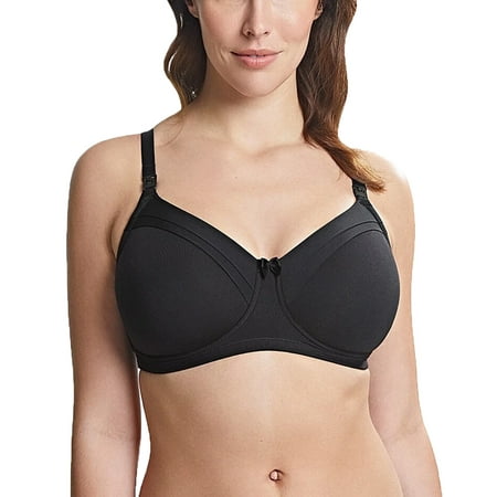 Royce Maisie Cotton Lined NURSING Non-wire Bra (1391) 34D Black