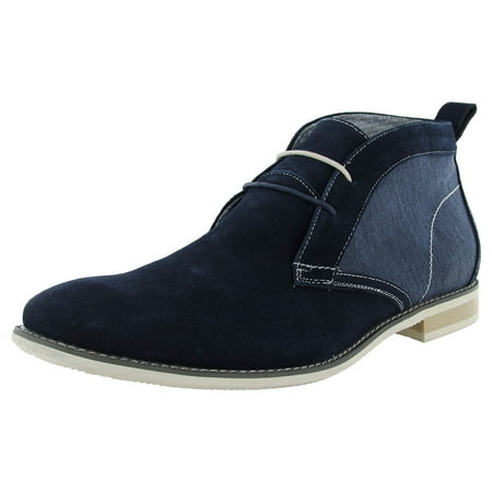 Steve Madden Mens Saxxen Chukka Boot Shoe Navy Suede US 10.5