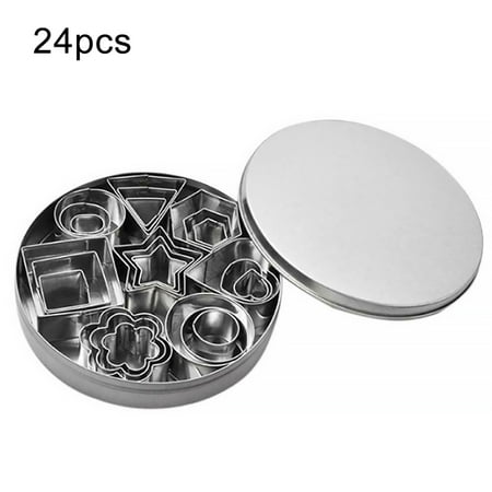 Hi.FANCY 24 Pcs/set Biscuit Mold Home Cooking Baking Cookie Slicer Stainless Steel Pastry Dessert Mould
Hi.FANCY 24 Pcs/set Biscuit Mold Home Cooking Baking Cookie Slicer Stainless Steel Pastry Dessert Mould
