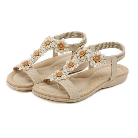 Cathalem Very G Sandals for Women Summer Fashion Women Casual Open Toe Flat Rhinestone Flowers High Heel Sandals for Women Size 9 Beige 6.5
Cathalem Very G Sandals for Women Summer Fashion Women Casual Open Toe Flat Rhinestone Flowers High Heel Sandals for Women Size 9 Beige 6.5