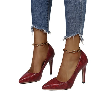 Zodanni Ladies Comfort Pump Casual Pointed Toe Animal Print Lightweight Sexy Pumps Red 5.5
Zodanni Ladies Comfort Pump Casual Pointed Toe Animal Print Lightweight Sexy Pumps Red 5.5