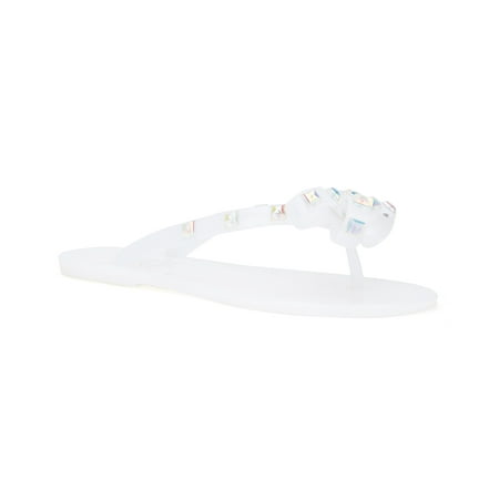 Olivia Miller Girls Sweet Bow Jelly Flip Flops