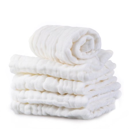 5Pcs Baby Washcloths, Two-Sided Towels, Baby Face Towel, Soft and Comfortable, Suitable for Baby's Delicate Skin