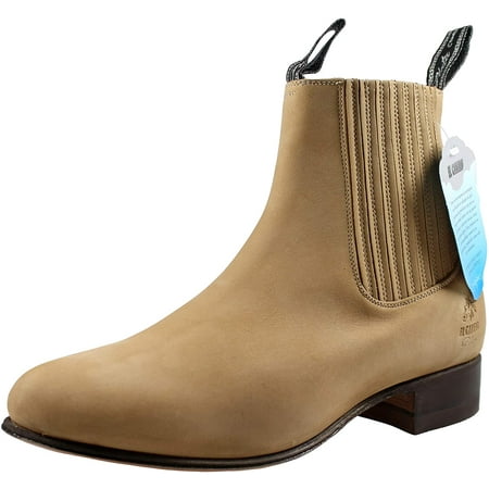 Botin Charro for Men s Canelo Nobuck (228) Leather Anckle boots
