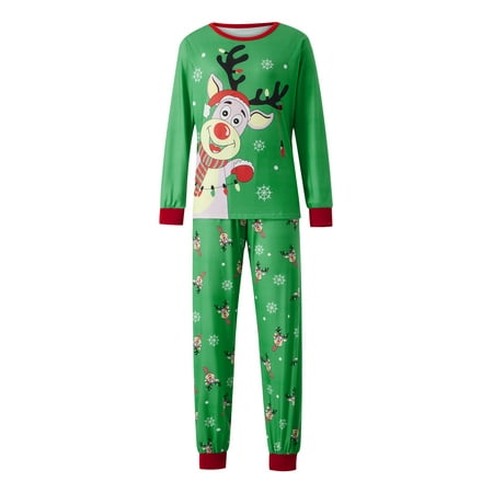 Sedceaty Family Matching Christmas Pajamas Cartoon Elk Snowflake Print Long-Sleeved Tops + Elastic Waist Trousers
Sedceaty Family Matching Christmas Pajamas Cartoon Elk Snowflake Print Long-Sleeved Tops + Elastic Waist Trousers