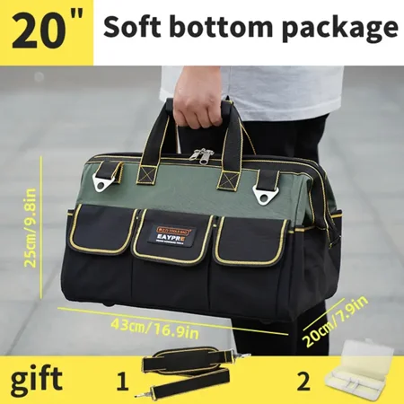 1pc Manual Tool Canvas Bag Enlarged Thickened Multifunctional Maintenance Installation Woodworker Handheld Tool Bag Portable Tool Storage Bag
1pc Manual Tool Canvas Bag Enlarged Thickened Multifunctional Maintenance Installation Woodworker Handheld Tool Bag Portable Tool Storage Bag
