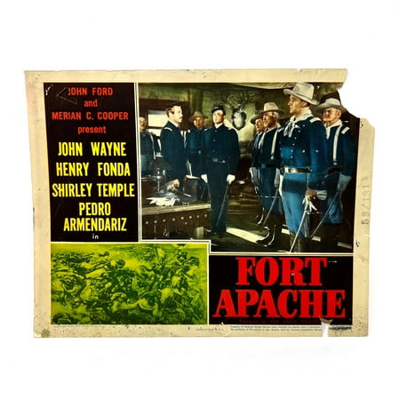 1948 Fort Apache original Lobby Card No.3 John Way Shirley Temple Henry Fonda
1948 Fort Apache original Lobby Card No.3 John Way Shirley Temple Henry Fonda