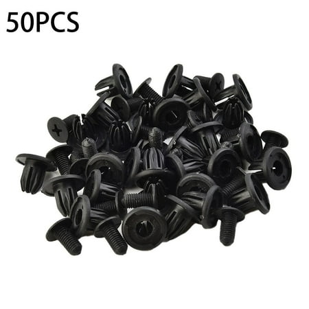 50x 10mm Hole Car Rivet Push Clips Retainer Fender Door Trim Panel Clip Fastener