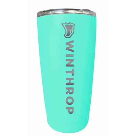 Winthrop University Etched 16 oz Stainless Steel Tumbler (Seafoam)